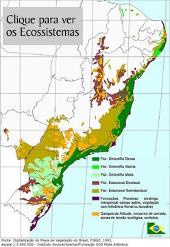 Clique para ver os Ecossistemas da Mata Atlântica